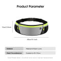 Outtobe Sports Running Belt Waist Bag Outdoor Dual Pouch Sweat-proof Reflective Waist Pack Fitness Workout Belt Adjustable Running Pouch Belt with zipper for Jogging Gym Marathon. 
