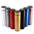 Hot Water Bottle Steel Stainless Vacuum Flask Bottle, Water Bottle With LED Smart Temperature Display Thermal Flask With Tea Strainer. 
