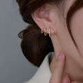 Women's Fashion Delicate Crystal Female Stud Earrings Girls Accessories for Special Day. 