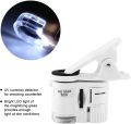 Universal Mobile Magnifying Glass Macro Lens Zoom Camera Clip 60X Digital Microscope Camera for Cell Phone with LED Light Phone. 