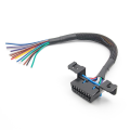 Accessories Universal OBD2 16Pin Female Connector to Open OBD Cable Female Extension Connector Ribbon Interface Adapter. 