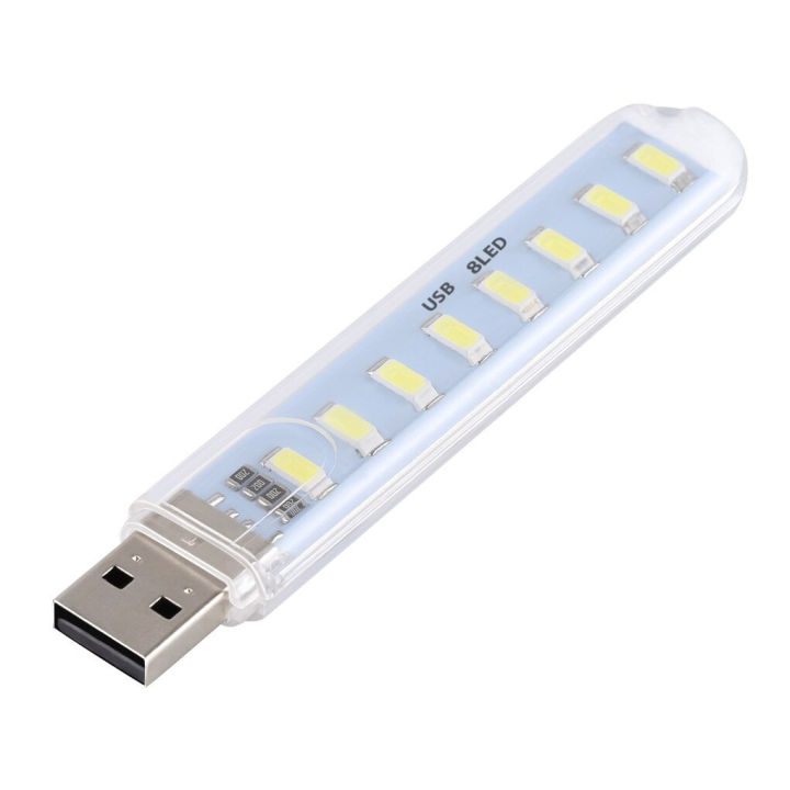 Mini Portable USB LED 5V 8 LED Light SMD Table Desk Lamp Book Flashlight Night Light for Power Bank Laptop Camping