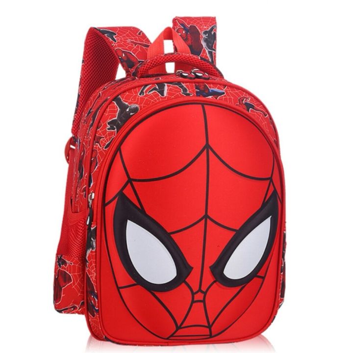 JMALL MOLDED SPM BAG 3D MOLDED FACE Spiderman Kids School Bag Children Backpack Beg Sekolah Primary School Bag