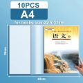 10PCS/Set Simple A4/A5/16K Book Wrapper Cover Waterproof Transparent Textbook Skin Book Sleeve Book Protection. 