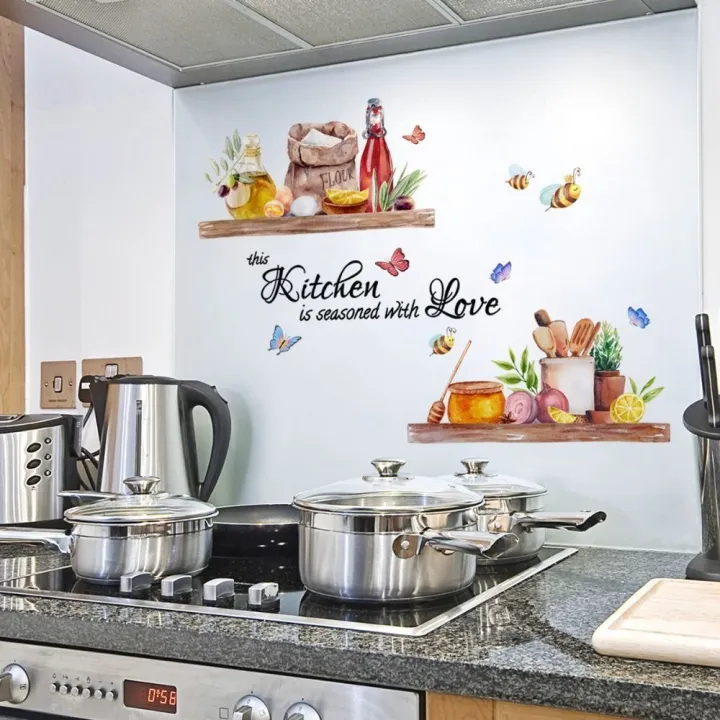 Removable%20Bee%20Butterfly%20Wall%20Sticker%20Beautiful%20Waterproof%20Self-adhesive%20English%20Kitchen%20Sticker%20English%20Kitchen%20Kitchen%20Decal%20Home%20Decor%20-%20Image%206