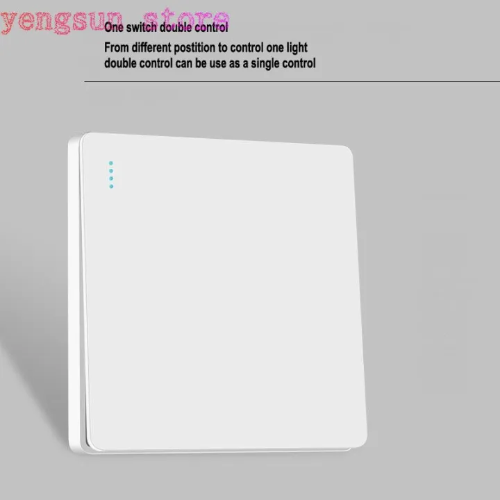 【TrendGlobe】white Push on off Wall Switch 1Gang 2Gang 3Gang 4Gang 1Way ...