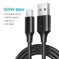 UGREEN 6A 100W Aluminum shell Nylon Type C Fast Charger USB Cable for Huawei P40/P40 Pro/P40 Pro+/ P30 Pro/P10/P10 Pro/P20//Mate 10/Mate 20 Pro /Mate 30/V10/V20 SuperCharge USB C Cable. 