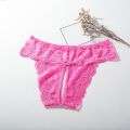 Withoutyou 속여본 women's bottoms panties women's lace cut-out opening thong low Original rise cotton underwear brazilian bikini solid color briefs 일자옷. 