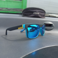 Sunglass Sunglasses Polarized Sunglasses Luxury shades Sunglasses Women Men Unisex Sunglasses Eyewear Fashion Sports Riding Sunglasses Classic Sport UV400 Protected Blue Black Blue Grey Multicolor Frame Mirror Blue Lens. 