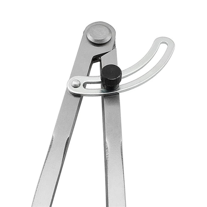 3pcs%208%20Inch%20Compass%20200mm%20Precision%20Wing%20Divider%20Scribe%20Tool%20with%20Pencil%20Holder%20for%20Geometry,%20Wood,%20Metal%20and%20Leather%20-%20Image%203