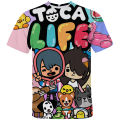 Hot Children Game Toca Life World Tshirt 3D Anime Toca Boca Life World Game T Shirt Kids Tops Tee Teenager Oversized Streetwear. 
