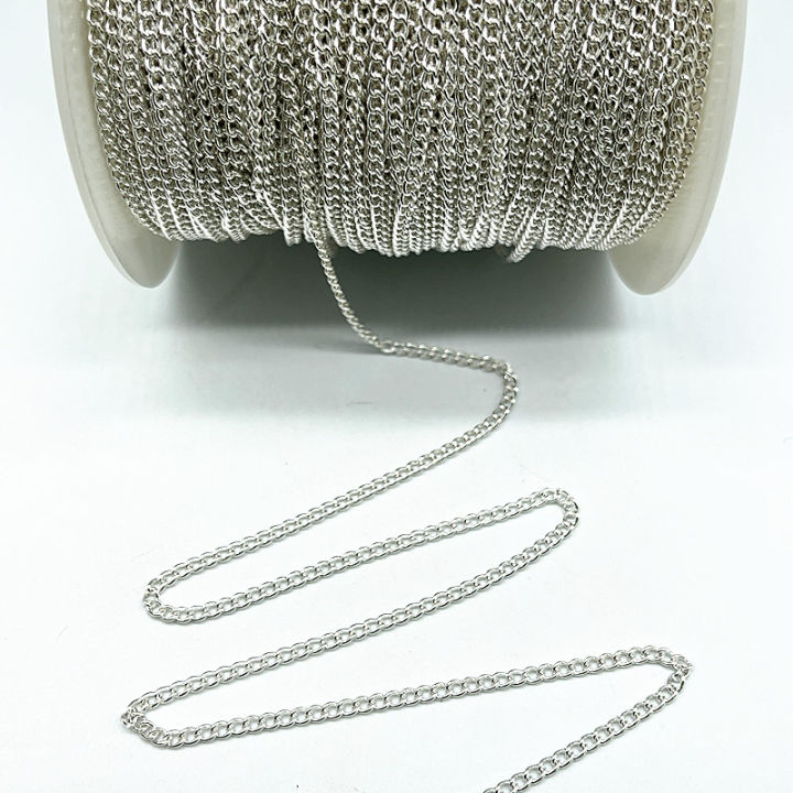 1/2/5/10Meter%202.0/2.5mm%20Gold%20Stainless%20Steel%20Flat%20Cable%20Necklace%20Chains%20Accessories%20For%20Bracelet%20Jewelry%20Makings%20Components%20DIY%20-%20Image%205