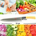 Large Knife for Multi-Purpose Use 13 Inch Sharp Cutting Dice Steak Meat Chicken Cheese Vegetable Fruit. 