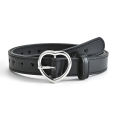 Children Faux Leather Belt Kids Cute Peach Heart Buckle Belts Girls Waist Belt. 