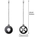 Ceiling Fan Pull Chain Set, 4Pcs Light Bulb And Fan Pattern Pull Chain Ceiling Fan Chain Extender With Ball Fan Chain. 