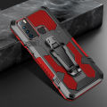 Shockproof Phone Case For Infinix Hot 9 / Infinix Note 7 Lite Rugged Armor Aluminum Magnetic Stand Metal Anti-fall Cover. 