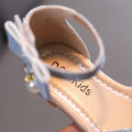 Yfashion Baby Girls Cotton Sandal Shoes Cute Pearl Rhinestones Pu Leather Soft Sole Anti-slip Princess Shoes For 2-5 Years Old Kids. 