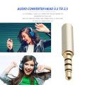 3.5mm To 2.5mm Audio Adapter Male Plug Converter Adapters Headphone Jacks. 