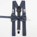 Solid Suspenders Bowtie Sets Men Women Boys Girls Baby Kids Party Wedding Y-Back Shirt Braces Butterfly Belt Bow Tie Pants Jeans. 