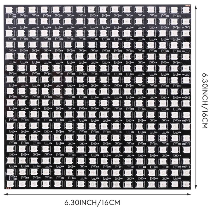 WS2812B%20LED%20RGB%20Flexible%20Pixel%20Panel%2016X16%20Individually%20Addressable%20Panel%20Light%20LED%20Module%20Screen%20-%20Image%208