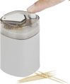 Toothpicks Holder Dispenser, Pop-Up Automatic Tooth Pick Holder Dispenser, Toothpick Storage Box. 