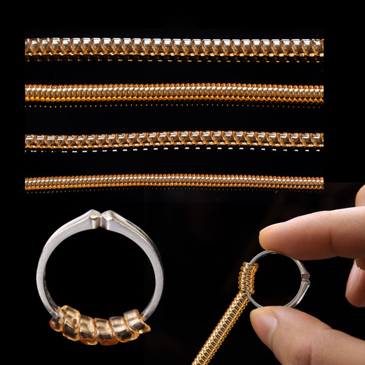 Transparent Spring Rope for Ring Size Adjustment Tools Loose Ring Inner Adjust Invisible Spiral Rings Tightener Resizing