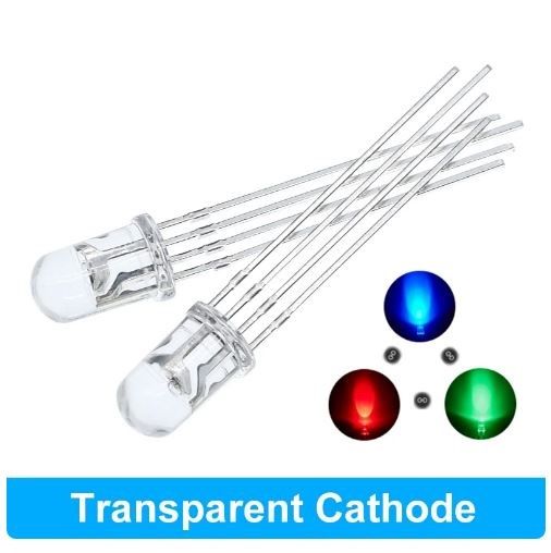 10pcs%205mm%20RGB%20LED%20Common%20Cathode%20Tri-Color%20Emitting%20Diodes%20Transparent%20-%20Image%205
