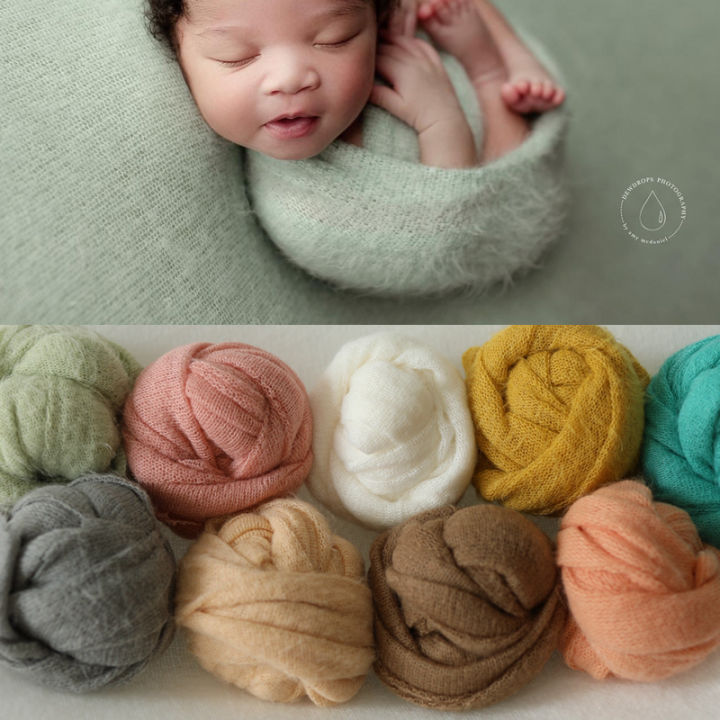 9 color Newborn Photography Props Baby Wraps Photo Accessories