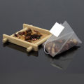 100pcs/lot Pyramid Tea Bag Filters Nylon Teabag Single String With Tag Transparent Empty Tea Bags. 