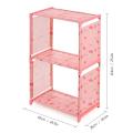 Migeet 3-Shelf Bookcase Book Shelves Bookshelf Storage Bin Books Display Shelving Unit Organizer. 