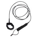 TPU 5.5mm 9ft Surfboard Leash Surfing Board Leash String Leg Rope Cord w/ Neoprene Ankle Cuff + Swivel Joints -. 