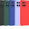 Honor X8A Soft Liquid Silicone Back Cover Camera Protection Rubber Case For Honor X8A. 