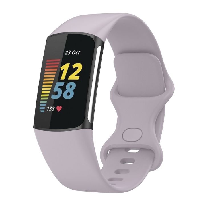 For%20Fitbit%20Charge%206%20Solid%20Color%20Butterfly%20Buckle%20Silicone%20Watch%20Band%20L%20Size%20-%20Image%209