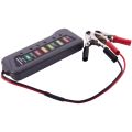 12V Car Battery & Alternator Tester - Test Battery Condition & Alternator Charging (LED indication). 