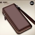 Zip Clutch Handbag BABAOCARY Large Capacity Business Men's Mobile Phone Bag Long Wallet Multiple Card Slots. 