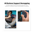 HXSJ Flydigi Wee 2T Mobile Game Controller B-T Gamepad Stretchable Length Compatible With I-Os/An-Droid Support Remapping But-Tons Blue. 