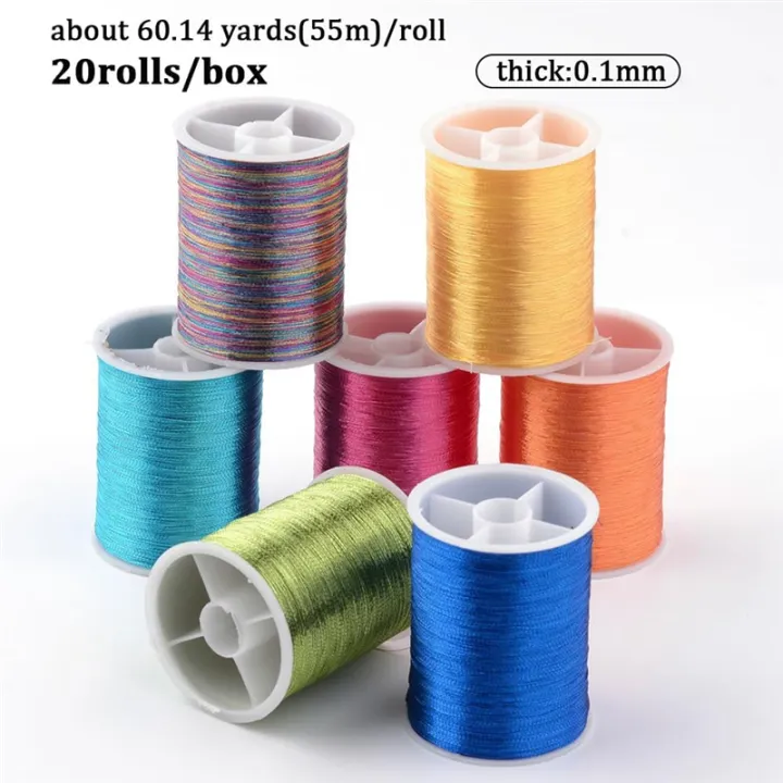 Embroidery%20Floss%20String%20Thread%20Shimmer%20Glitter%20Embroidery%20Floss%20String%20Mixed%20Color%20-%20Image%202