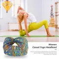 High Elastic Headband Boho Style Yoga Headband for Women Cross Knot High Elasticity Sweat Absorption Perfect for Sports Workouts. 