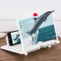 Smart Phone Screen Magnifier Bracket 3D Mobile Phone Screen Magnifier HD Video Amplifier Stand Bracket with Movie Game Magnifying Folding Phone Desk Holder. 