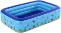 INTIME 7 Sizes Inflatable Family Swimming Pool 3 Layer Rectangular Kids Swimming Pool. 