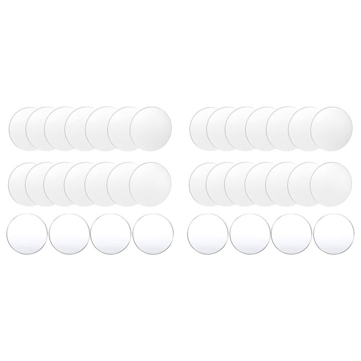 ARELENE 36 Pcs Clear Acrylic Disc 4 Inch Circle Acrylic Sheet Thick ...