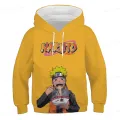 The Latest Autumn and Winter 3D Printing Boy Naruto Fashion Hoodie Clothing Youth Uchibo Sasuke Clothing Children's Clothing. 
