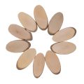 【0526muzhidiywanju9116】 Log Slices Oval Wedding Pyrography Rustic DIY Craft. 