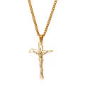【ALLGOOD】Stainless Steel   Cross Necklace For Women Men Chains Religion Cross Pendants Choker Jewelry Prayer Baptism Gifts. 