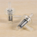 2x MOTORCYCLE CLEAR INLINE GAS RIGHT ANGLE FUEL FILTER 1/4 6/7MM BIKE. 