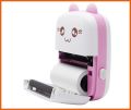 Portable Printer, Mini Pocket Printer, Mini Thermal Printer,200DPI Wireless Bluetooth BT 4.0 Photo Printer, Label Memo Receipt Paper Smart Printer with 1 Roll Thermal Paper (Pink). 