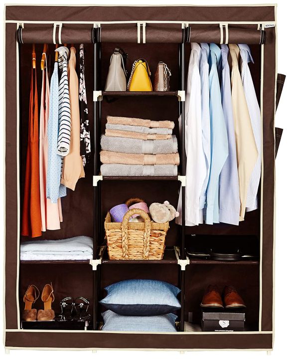 3%20Door%20Storage%20Wardrobe%20Foldable%20and%20Movable%20Cloth/Fabric%20Wardrobe%20with%20Zip%20Up%20Collapsible%20Cupboard%20SMT%20-%20Image%203