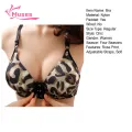 Muses Mall No-wire Comfortable Bra Rose Print Seamless Push Up Wireless Bra Adjustable Straps Soft Breathable Nylon Push-up Bra. 