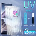 5-1Pcs UV Glass for OPPO Find X X2 X3 Reno 3 4 5 pro plus 5G UV tempered glass phone screen protector protective film smartphone. 