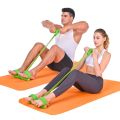 Pull Reducer Body Shape Trimmer Body Shaper - Multi Colorc ,4 Tubes Latex Elastic Pull Rope Sit-up Bodybuilding Fitness Equipment Exercise Resistance Bands for Abdomen/Waist/Arm/Yoga/Pilates Stretching Slimming Training. 